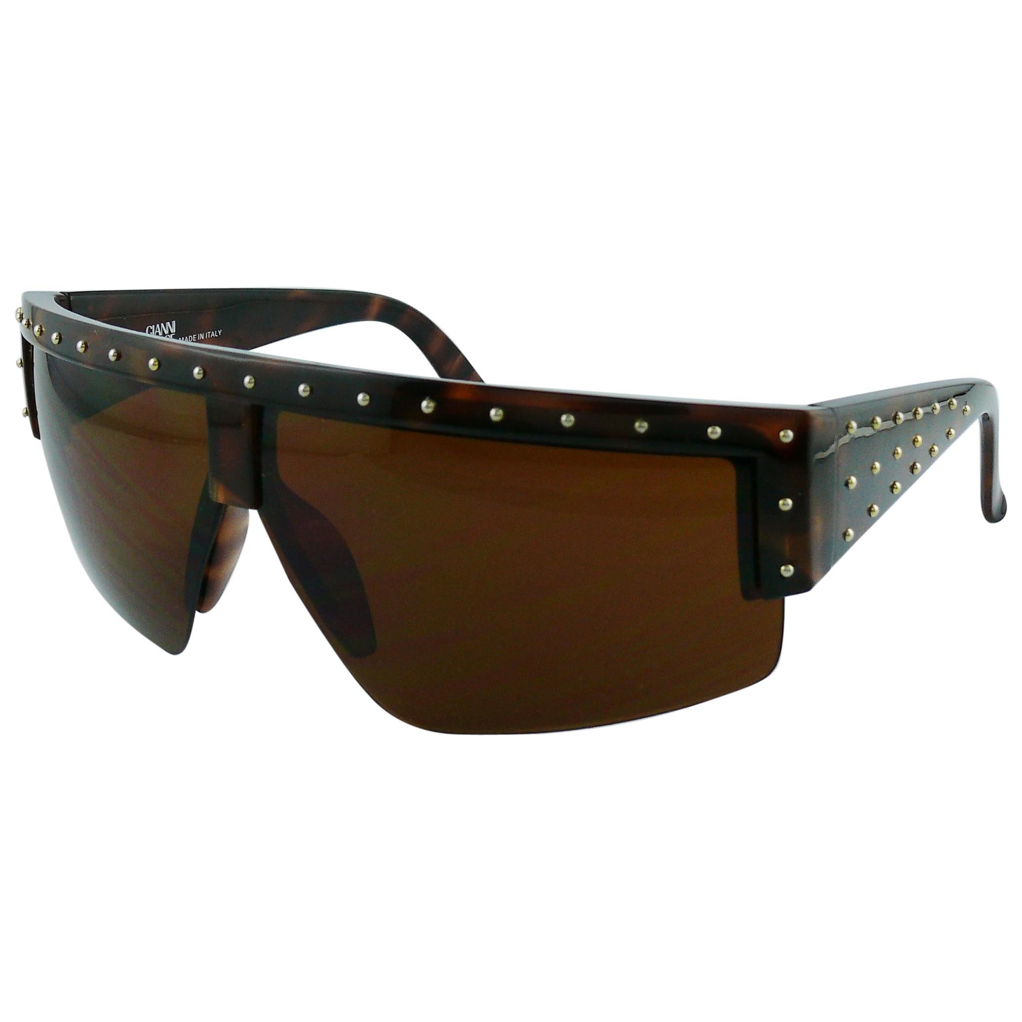 Gianni Versace Vintage Mod. 393 Shield Sunglasses