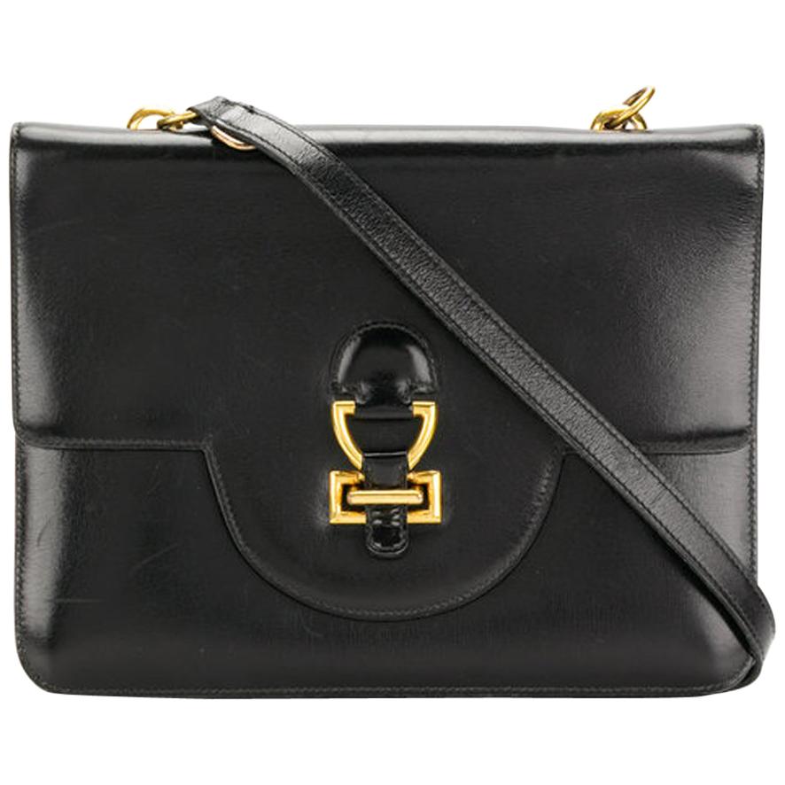 Hermes Black Box Calf Shoulder Bag