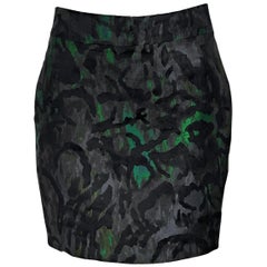Green & Black Tom Ford Mini Skirt