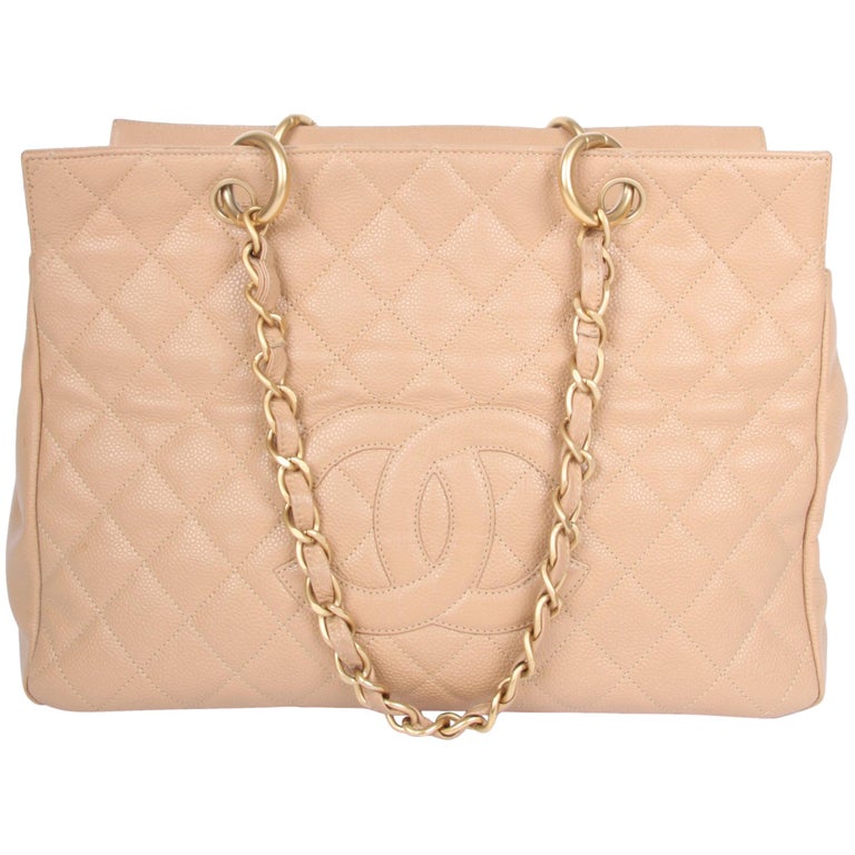 CHANEL Caviar Timeless Shopping Tote PTT beige at 1stDibs | chanel ptt