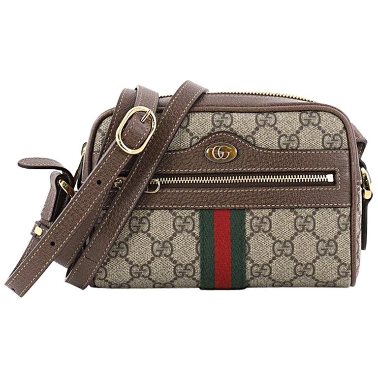 Gucci Ophidia Crossbody Bag GG Coated Canvas Mini at 1stDibs