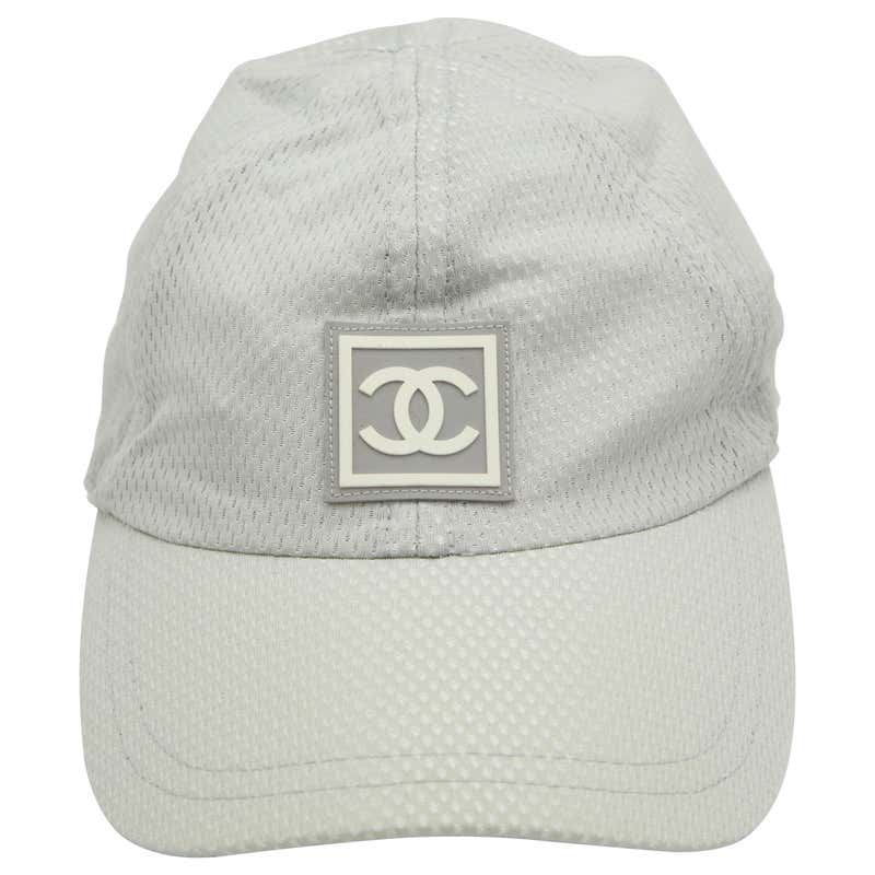 Chanel Sport Rare Gray Cap with CC Logo For Sale at 1stDibs | chanel ...