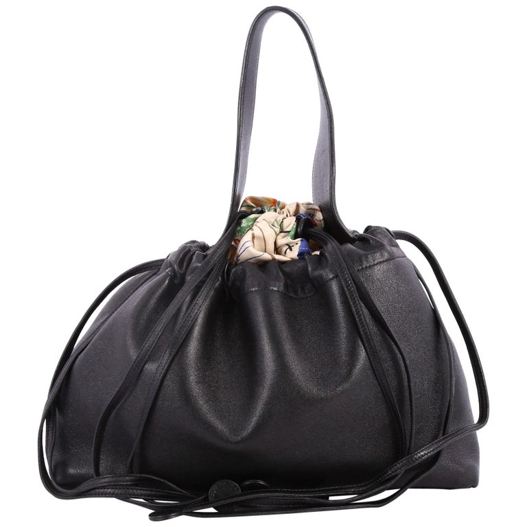 Celine Foulard Drawstring Handbag Leather at 1stDibs | celine ...