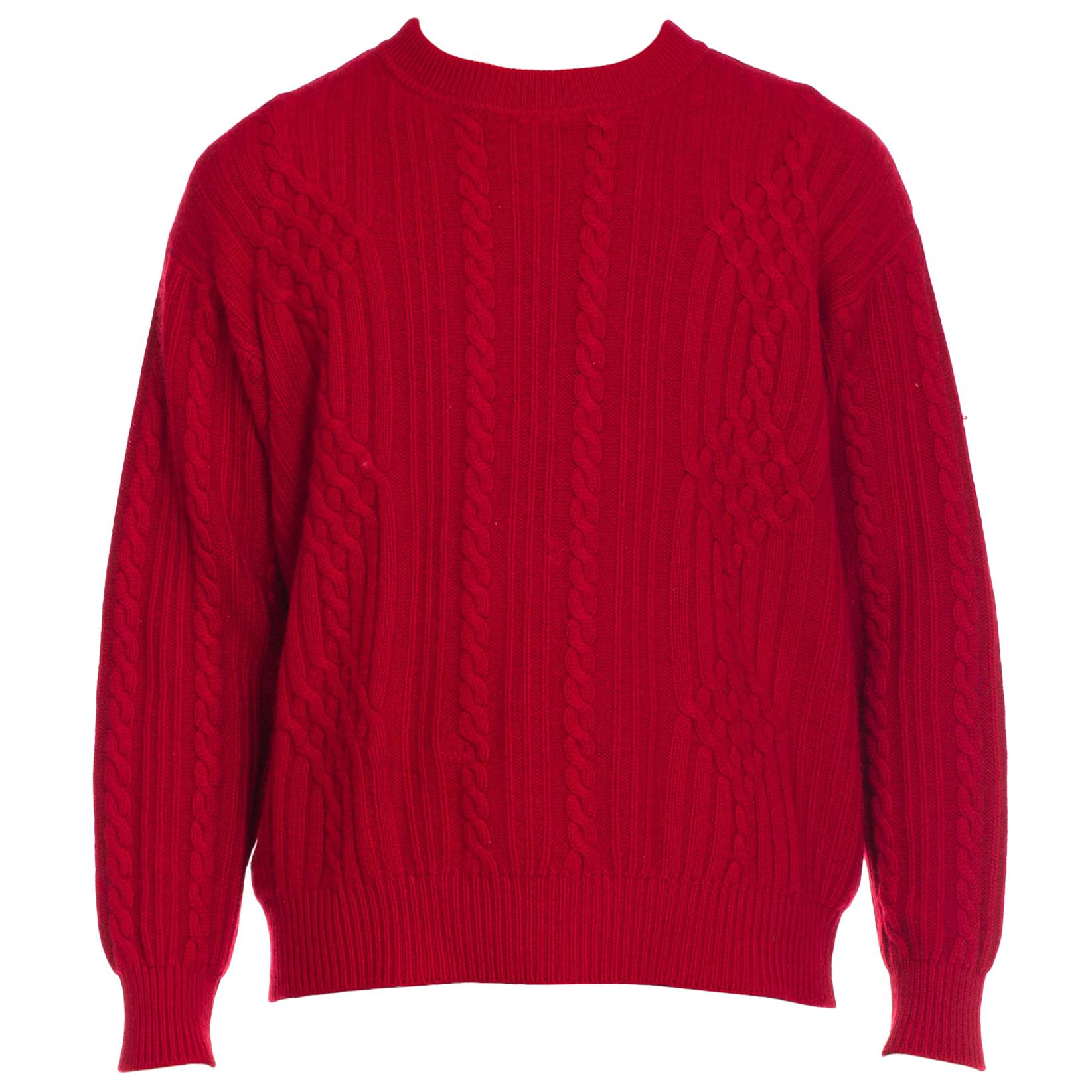 1980s Gucci Men's Cashmere Sweater