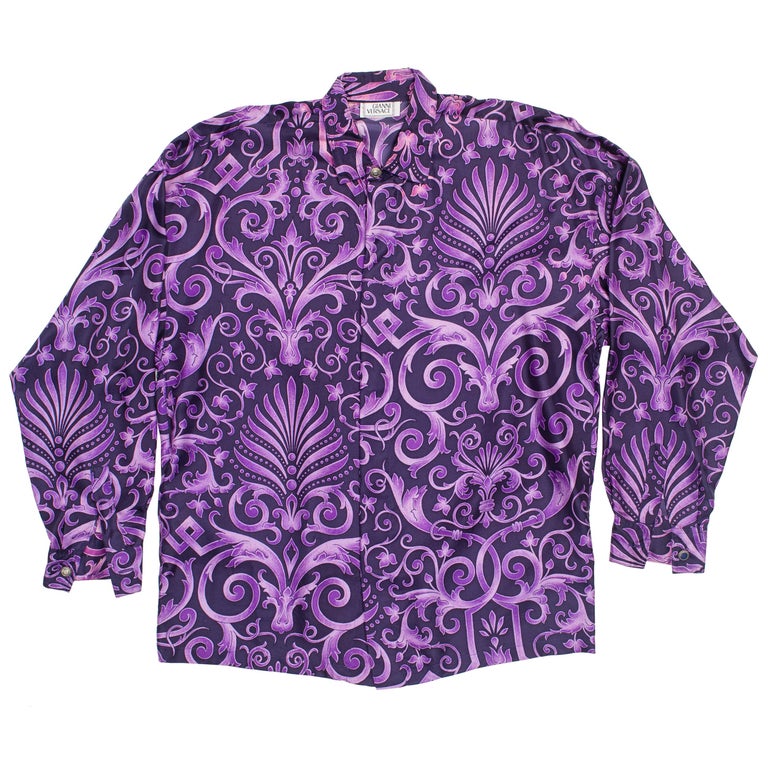 men's baroque print shirt