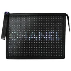 Chanel LED Boy Black Clutch No. 24