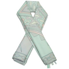 Emilio Pucci Vintage Pastel Print Silk Scarf - Circa 60's