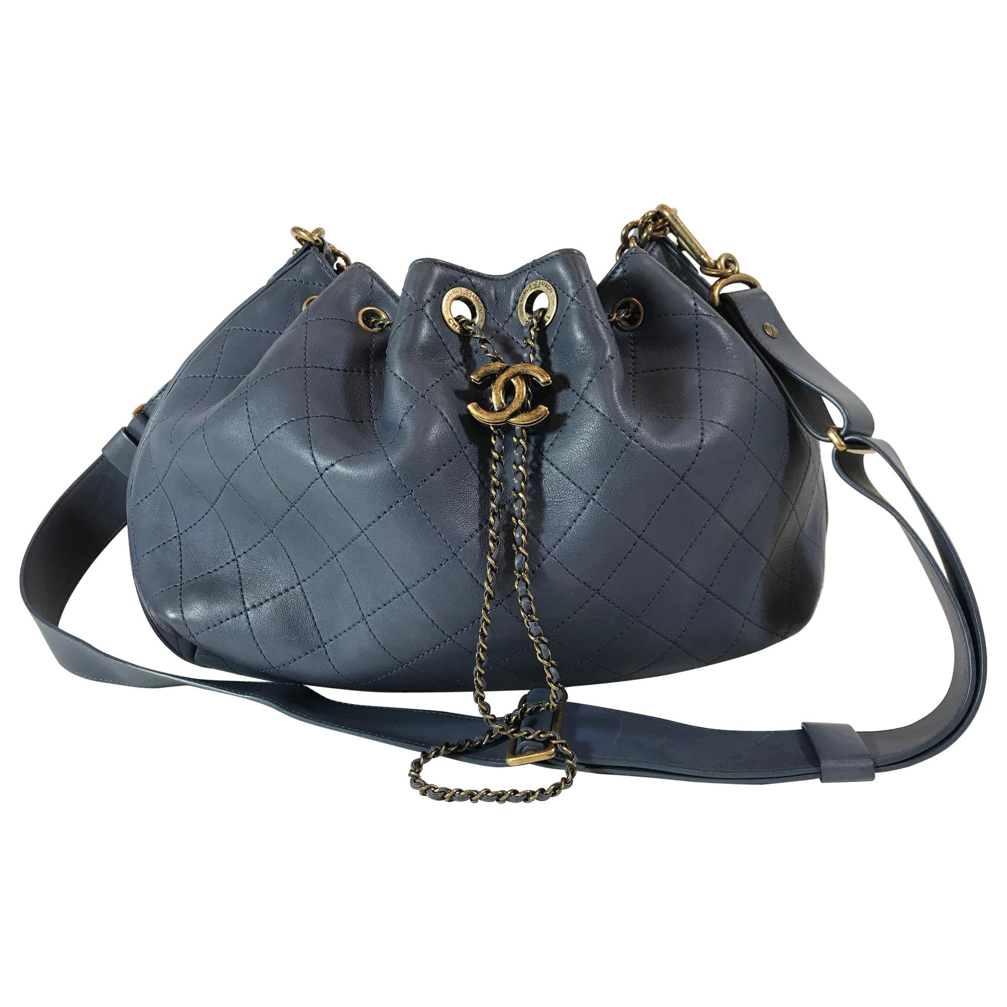 Chanel Paris-Rome Drawstring CC Bag, 2016  For Sale