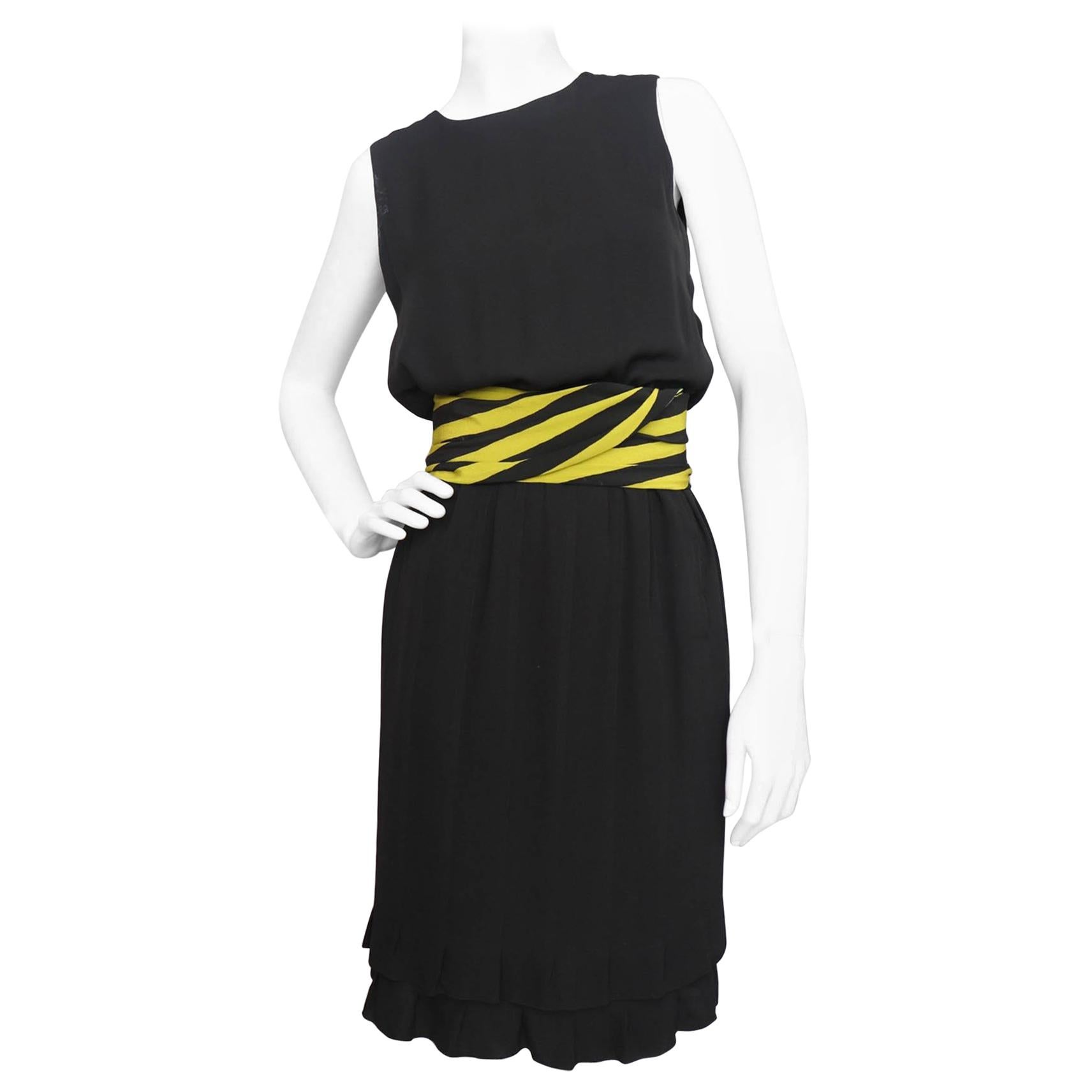 A vintage S/S 1981  Little Black Christian Dior Haute Couture Dress For Sale