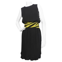 A vintage S/S 1981 Little Black Christian Dior Haute Couture Dress