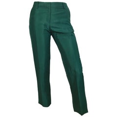 Dries Van Noten Green Dress Pants with Pockets Size 4 / 34.