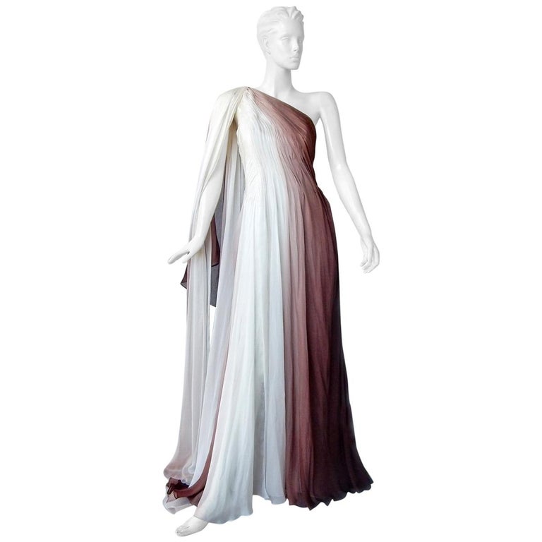 one shoulder toga dress Badgley Mischka Collection Sequin One-Shoulder Fringe Toga Dress