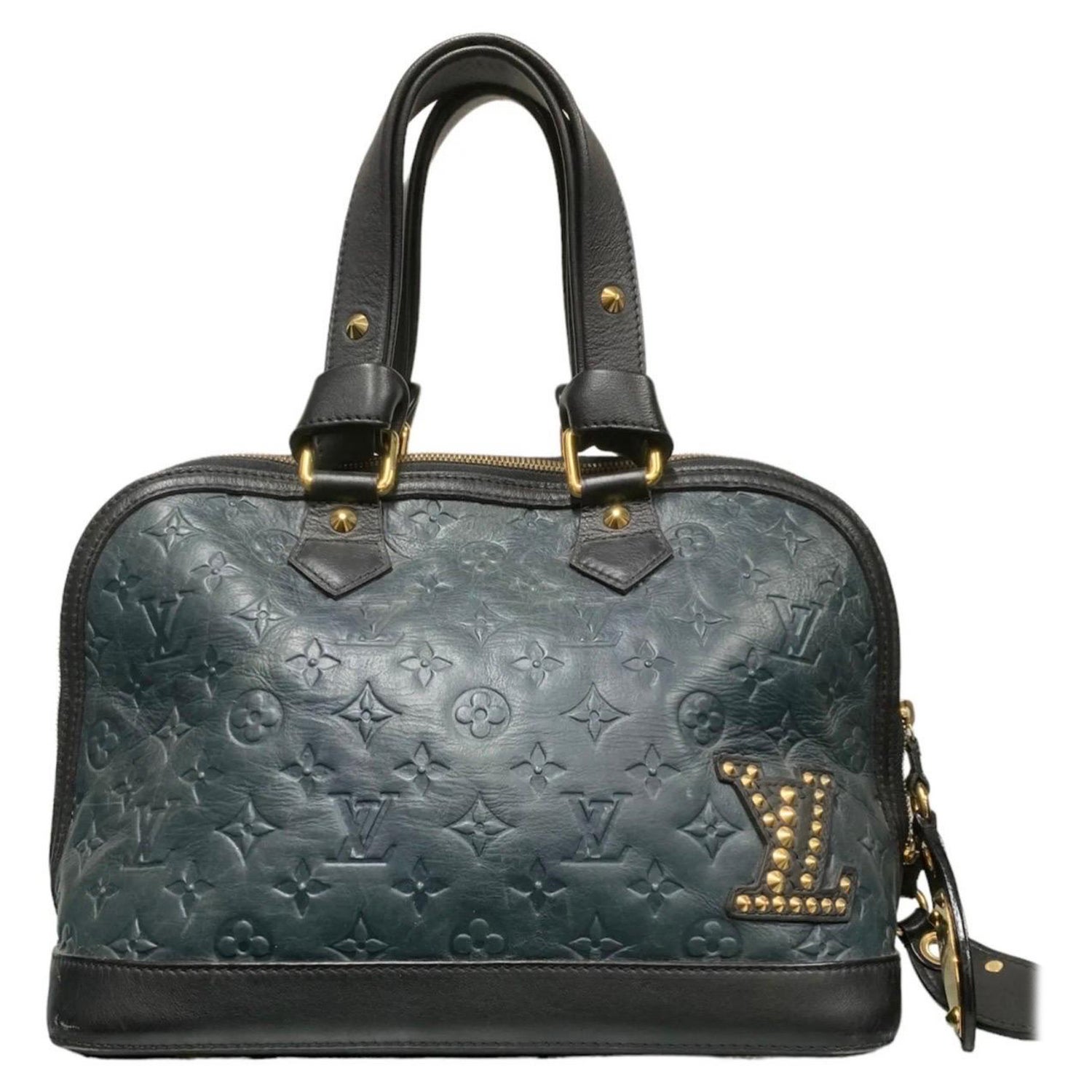 Louis Vuitton Alma BB bag water green Quilted and embroidered calfskin at  1stDibs
