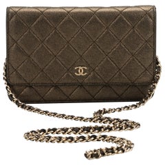 Chanel Black Gold Lurex Crossbody Bag