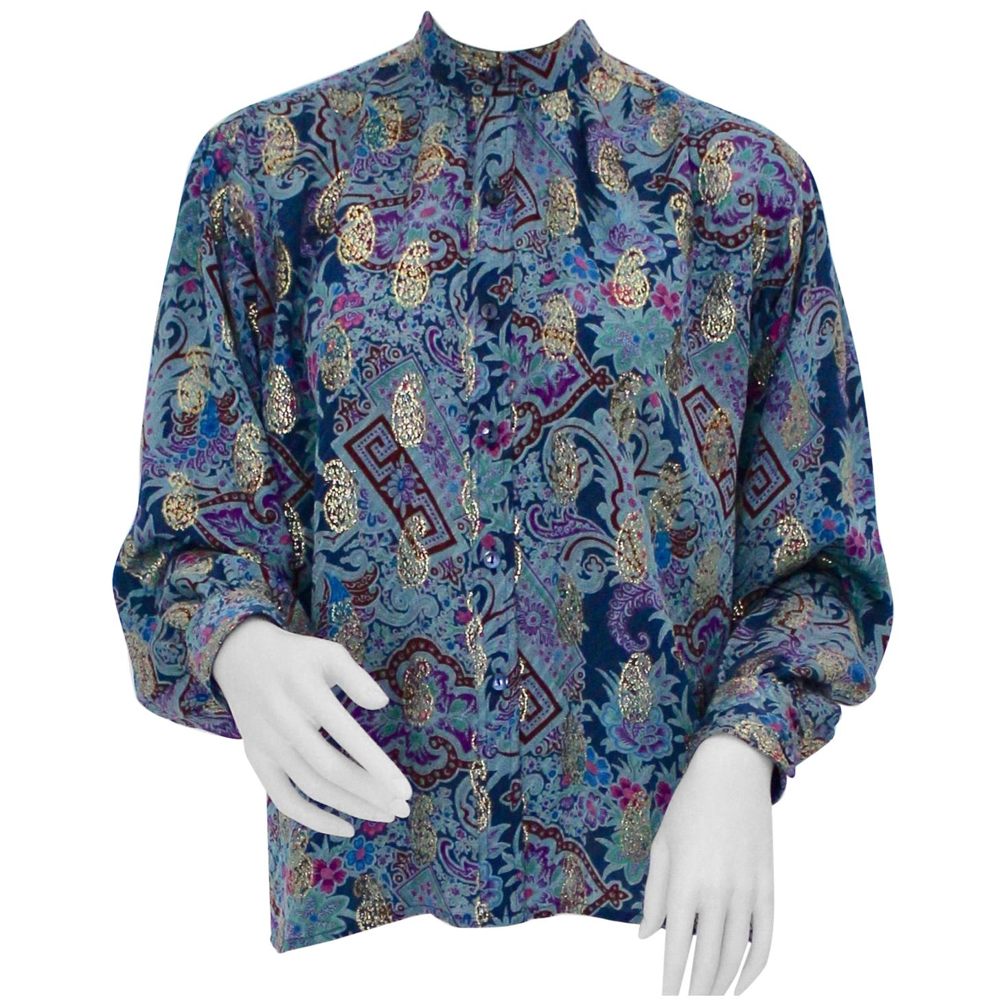 Yves Saint Laurent Blouse 1980s France For Sale