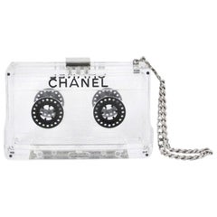 Chanel Clear Cassette Tape Lucite Clutch