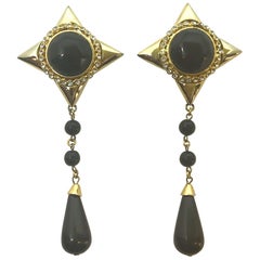 De Liguoro 1980s pendant earrings from Elsa Martinelli's collection