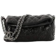  Chanel Paris-Moscow Square Flap Bag Embossed Quilted Lambskin Small