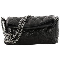 Chanel Paris-Moscow Square Flap Bag Embossed Quilted Lambskin Small