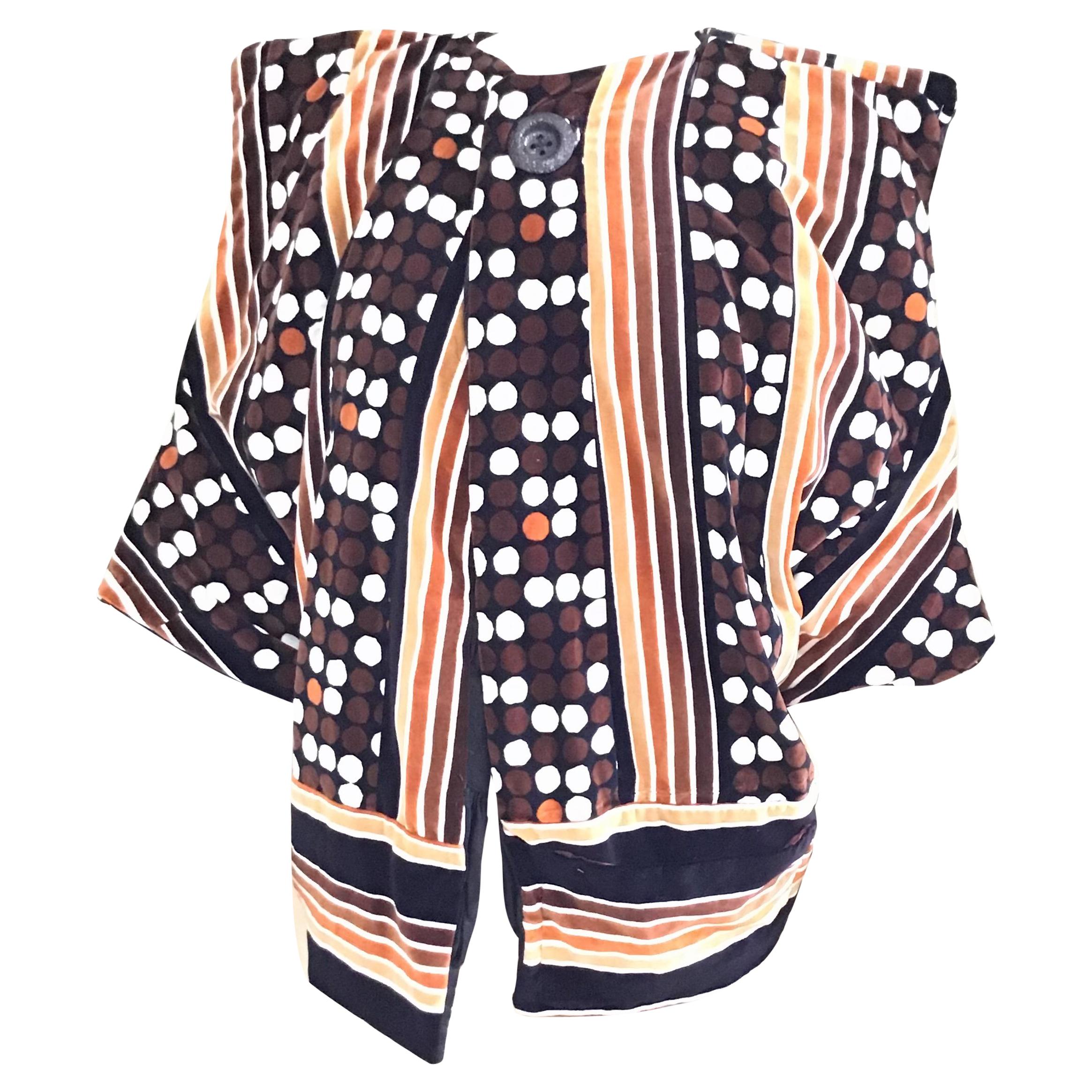 Reversible Velvet Kimono Box Jacket