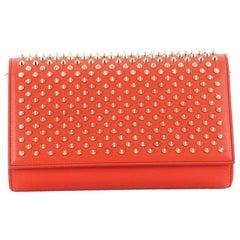 Christian Louboutin Paloma Clutch Spiked Leather 