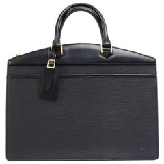 Louis Vuitton Riviera Black Epi Leather Handbag