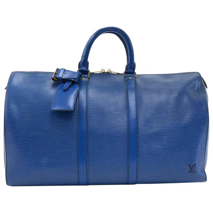 Louis Vuitton, Bags, Authentic Louis Vuitton Keepall 45 Bag Duffel  Carryon Repair Leather Damaged