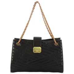 Chanel Gabrielle Tote Chevron Leather Large