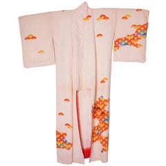 Kimono with rainbow print