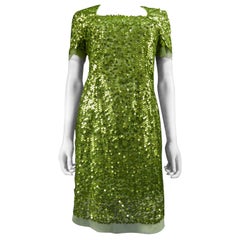 A French Couture sequin embroidered Evening Dress Circa 1990/2000