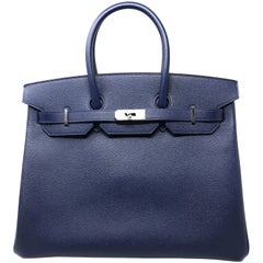 Hermes Birkin 35cm Blue Sapphire
