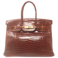 Hermes Birkin 35cm Brown Crocodile