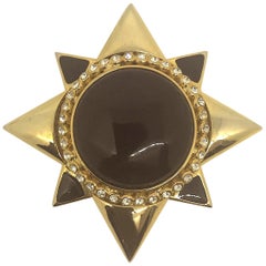 Gianni De Liguoro 1980s brooch from Elsa Martinelli's collection