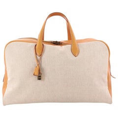 Hermes Victoria Travel Bag Toile 50