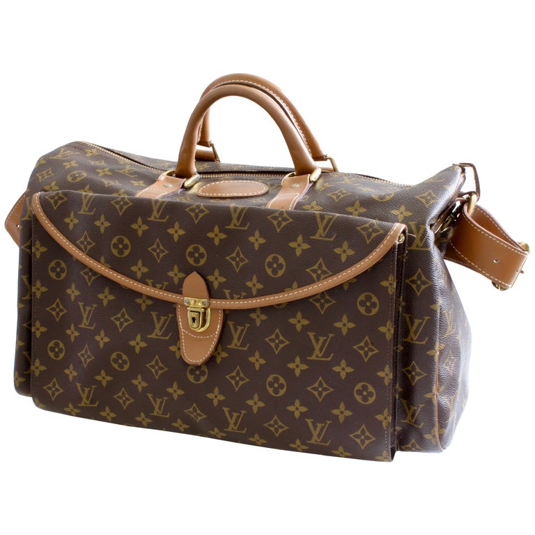 Louis Vuitton Large Monogram Duffel Bag Overnight Travel Keepall Rare