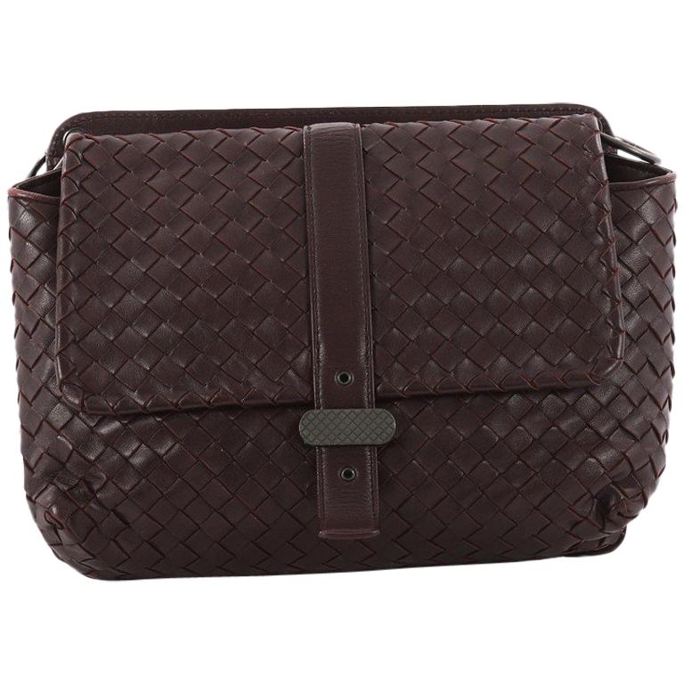 Bottega Dual Side Flap Handbag Intrecciato Nappa at 1stDibs