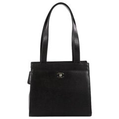 Chanel Vintage CC Lock Tote Caviar Medium