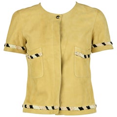 Chanel Tan Suede Top - Size FR 38