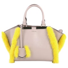 Fendi 3Jours Handbag Leather with Fur Mini