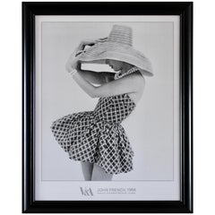 John French Fashion Photography Framed Print 50s Frederica Sunsuit V&A Museum  