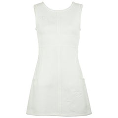 Chanel White Pique Dress