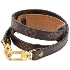Used Louis Vuitton Monogram Canvas Shoulder Strap For Medium Bags