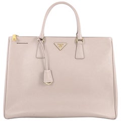 Prada Double Zip Lux Tote Saffiano Leather Large