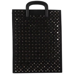 Christian Louboutin Trictrac Portfolio Tasche aus Leder und gesprenkeltem Leder Groß