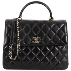  Chanel Trendy CC Top Handle Bag Quilted Lambskin Large