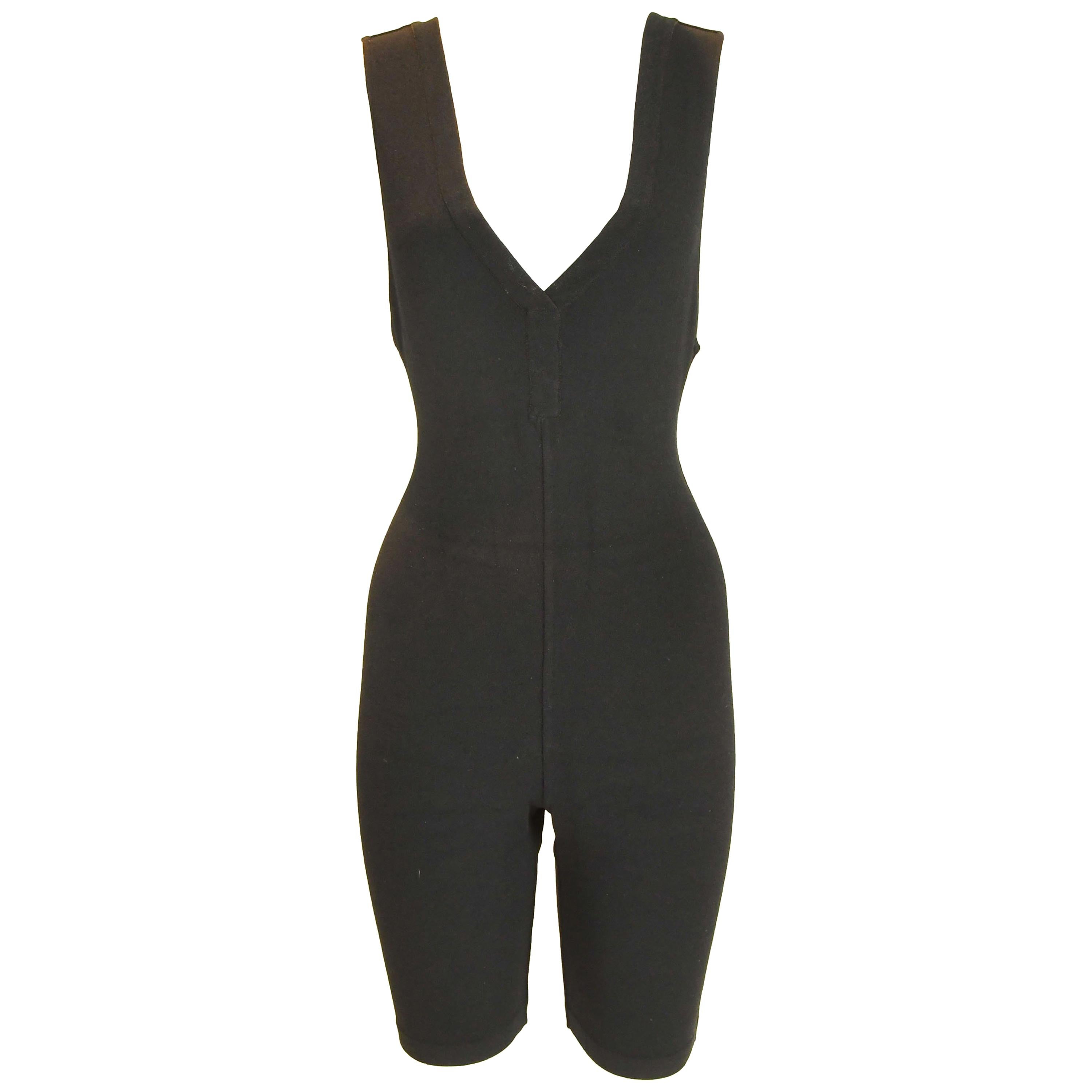 Alaia Black Sleeveless Bodysuit  For Sale