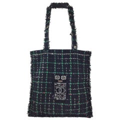 Chanel Tweed Shopping Tote w/ Robot, SS 2017