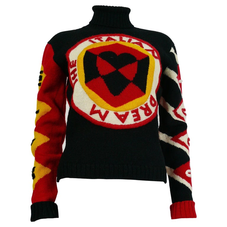 Moschino Vintage The Italian Dream Sweater Us Size 10 - 