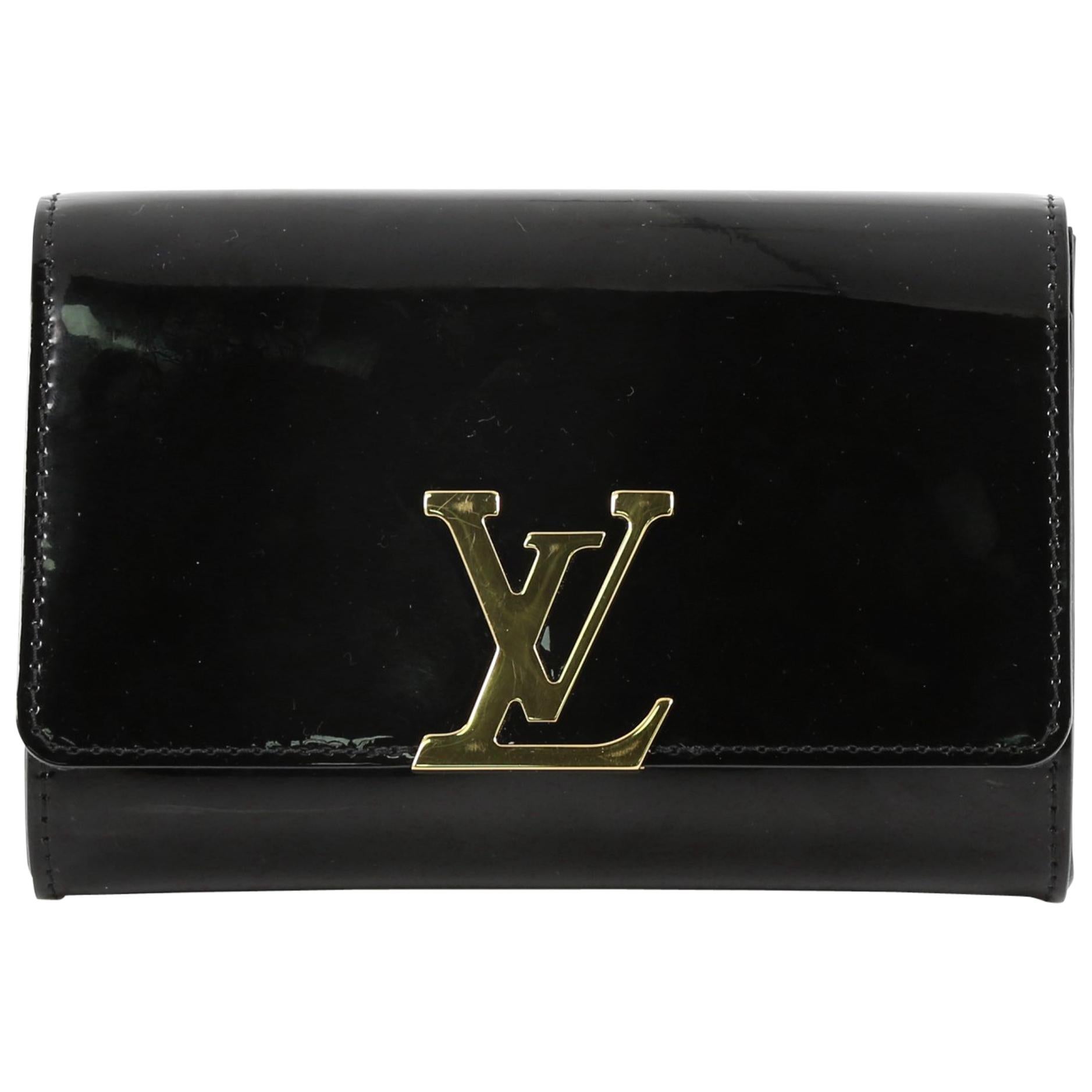 Louis Vuitton Chain Louise Clutch Patent PM