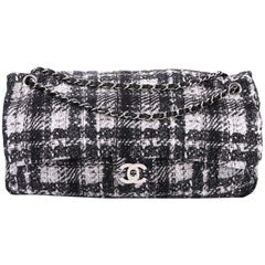 Chanel CC Chain Zip Flap Bag Vertical Quilted Printed Nylon Maxi 